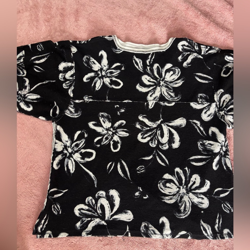 Free People We The Free Coastal Printed Crew Size M
